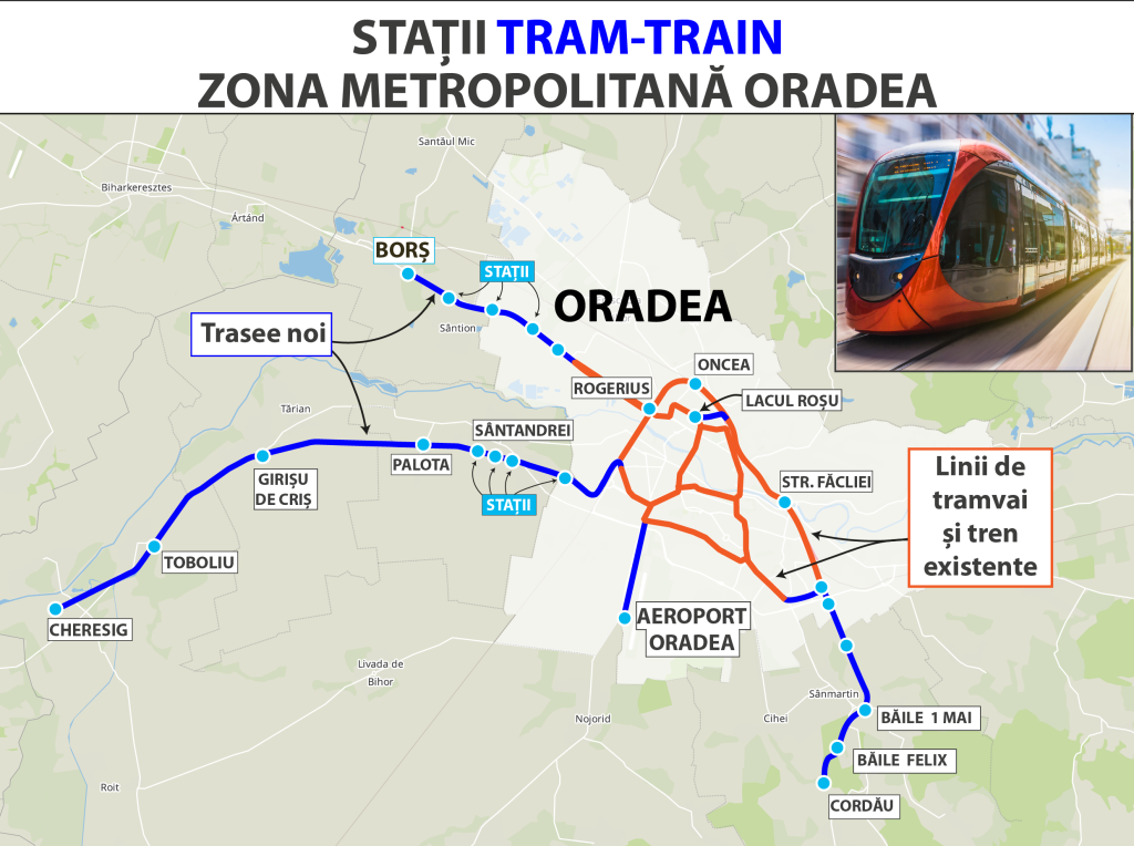 trenul viitorului pentru oradea proiectul tram train aprobat