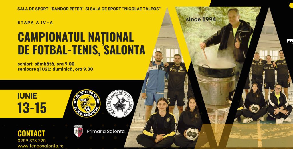 Campionatul National de Fotbal Tenis vine la Salonta