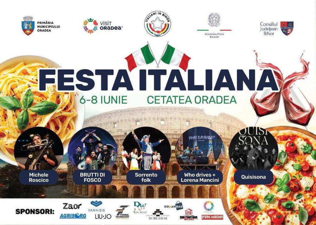 Festa Italiana in premiera la Oradea trei zile de muzica si gastronomie italiana