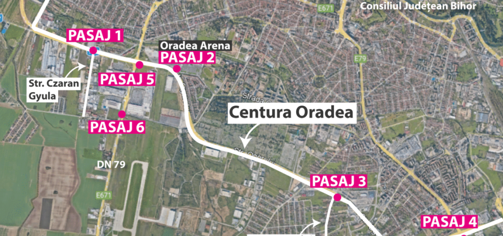 Patru pasaje subterane in Centura Oradea Licitatie lansata