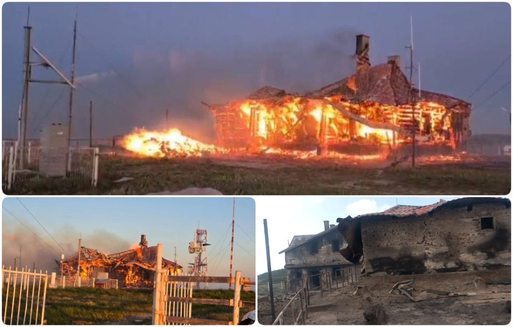 Statia Meteo Vladeasa distrusa de incendiu Meteorologii au scapat la timp
