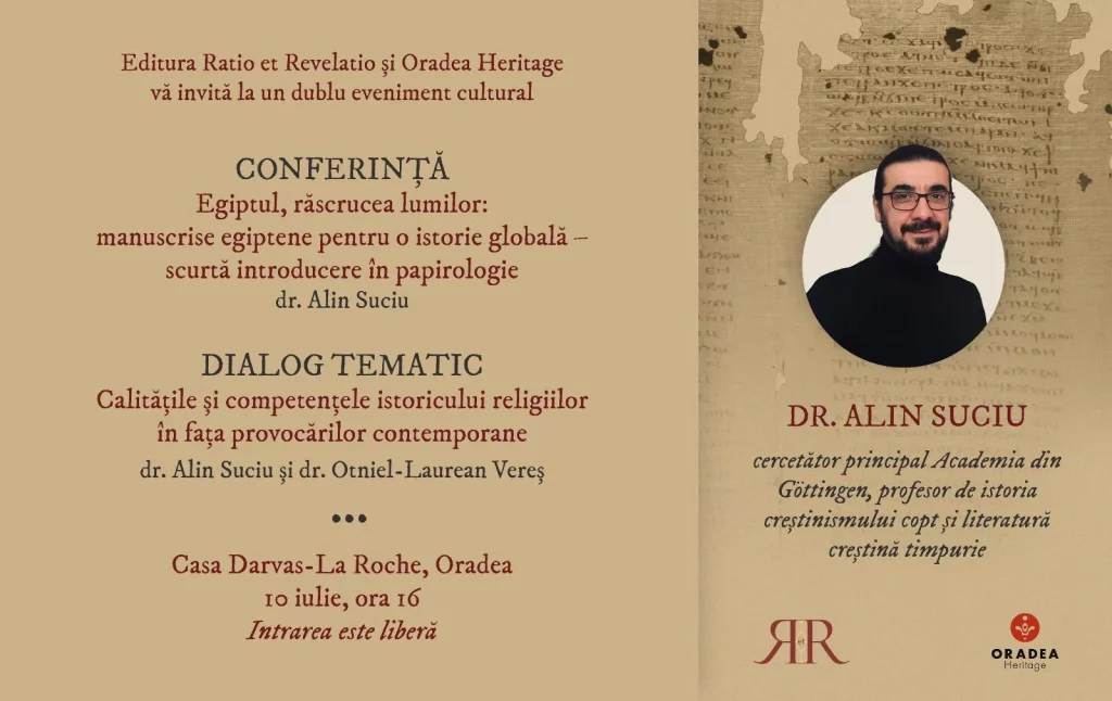 Conferinta despre Egiptul antic la Casa Darvas La Roche