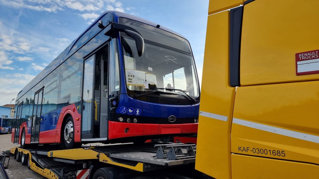 Primul autobuz electric BYD a ajuns la Oradea