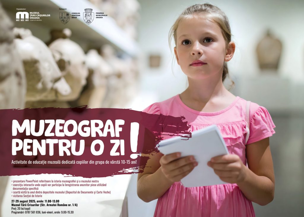 muzeograf pentru o zi atelier la muzeul crisurilor